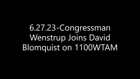 Wenstrup Joins David Blomquist on 1100WTAM to Discuss the Failed Mutiny in Russia