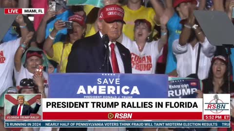 President Trump's Powerful Closing Comments in Miami, Florida (11/06/22)