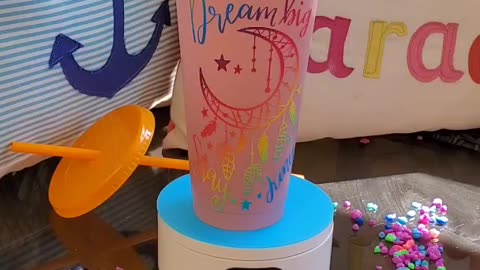 Enjoy a Refreshing Drink With This Custom 24oz "Dream Big Stay Kind" Color Changing Cup!