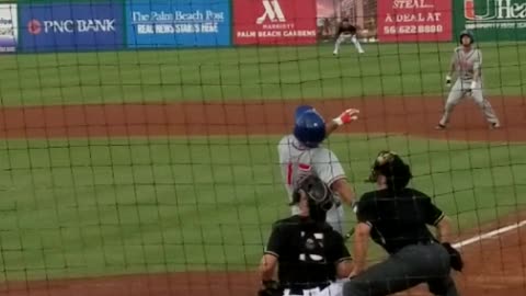 Tim Tebow Takes An At Bat