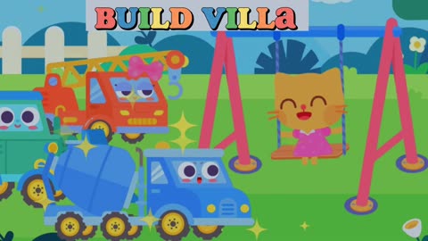"BUILD VILLA" Build a villa with heavy equipment