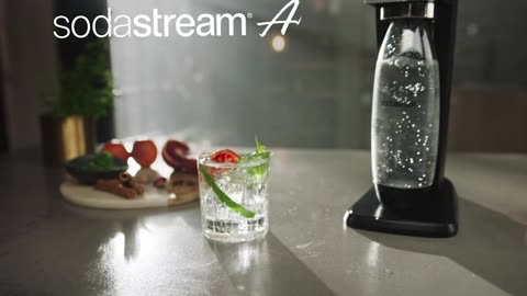 SodaStream Art Sparkling Water Maker Bundle (Black), with CO2, DWS Bottles, and Bubly Drops Flavors