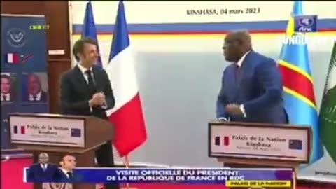 Macron quarreled with Congolese President Felix Tshisekedi when