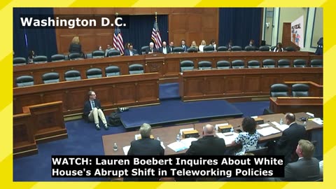 Lauren Boebert Inquires About White House's Abrupt Shift in Teleworking Policies