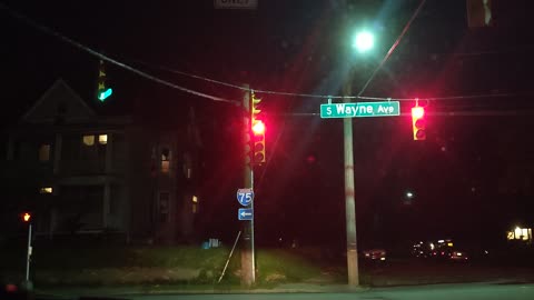 Night drive in Reading/Ohio