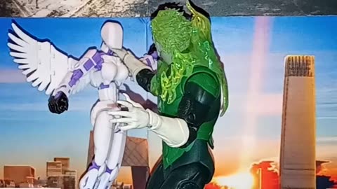 Green Lantern and lobo tearing some T13 apart