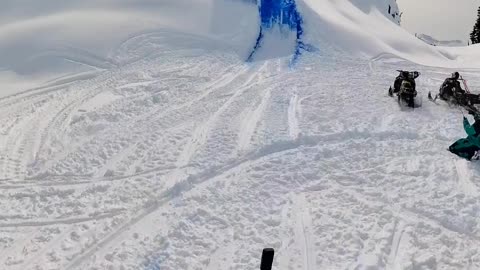 Snowmobile Jump Causes An Emergency