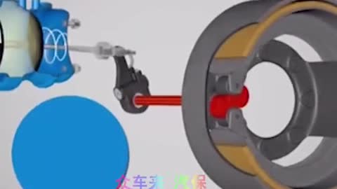 The knowledge animation of drum brake principle is clear at a glance.