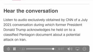 CNN just dropped this saying it's Trump talking about classified documents..