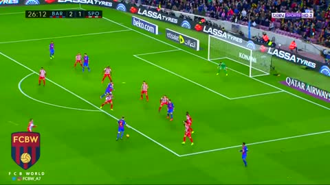 El golazo de Luis Suárez vs Sporting Gijon