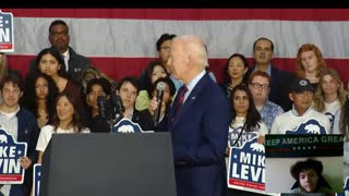 Joe Biden tells Crowd his Impeachment is Coming