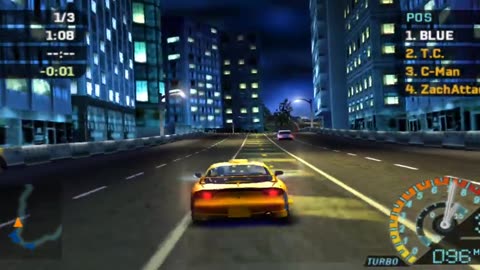 NFS Underground Rivals - Novice Lap Knockout Event 4 Race 1 Bronze Difficulty 1st Try(PPSSP HD)