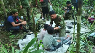 Colombian children found after plane crash, recovering in hospital