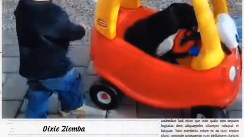 Throwback Cuties: Watch Zeke and Pepper's adorable push car escapade!