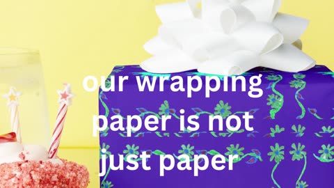 Enchanting Blue Blooms Unwrap the Magic with Our Iridescent Floral Fantasy Wrapping Paper.mp4