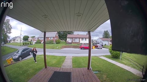 Woman Falls Off Front Porch