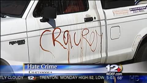 Hate crime against White man