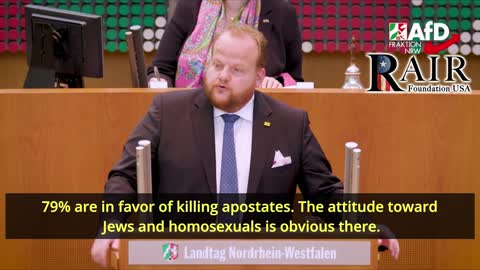 AfD Politician Stuns Parliament: 'We Cannot Integrate These People - 99% of Afghans Support Sharia'