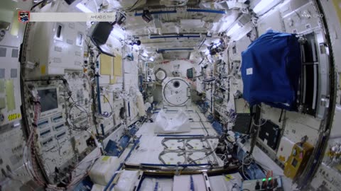 Space Station Fisheye Fly-Through 4K (Ultra HD)