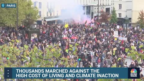 Thousands March Against Inflation, Climate Inaction In Paris