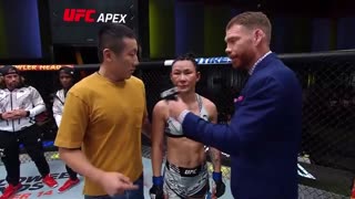 Yan Xiaonan Octagon Interview | UFC Vegas 61