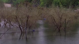 Drone footage captures major flooding in Spain