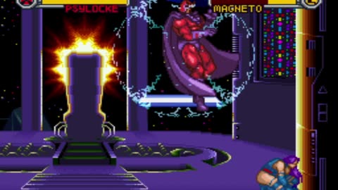 X-Men: Mutant Apocalypse (SNES). Avalon and Magneto (Psylocke)