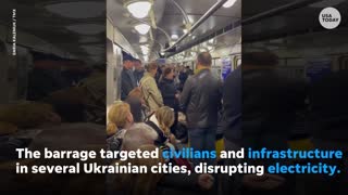 Ukrainians serenaded while sheltering from Russian bombing | USA TODAY