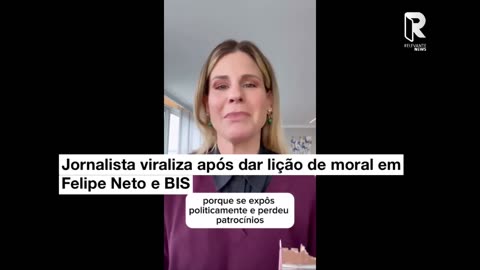 Jornalista viraliza após dar lição de moral em Felipe Neto e BIS