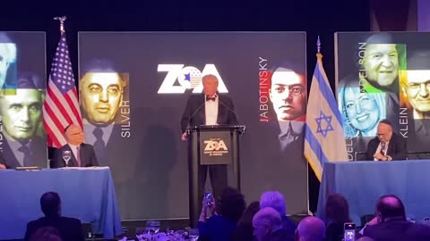 Prez. Trump Speaking at the ZOA gala NYC, Nov.13