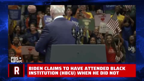 Biden claims to have attended black institution (HBCU) when he did not