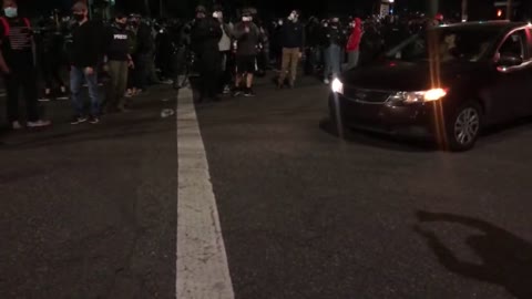 Raw Footage: Portland Police Throw Empty Threats As AntiFa Attack Sheriffs Office During Floyd Riots