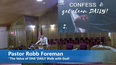 Pastor Robb Foreman // "The Value of ONE"DAILY Walk with God!