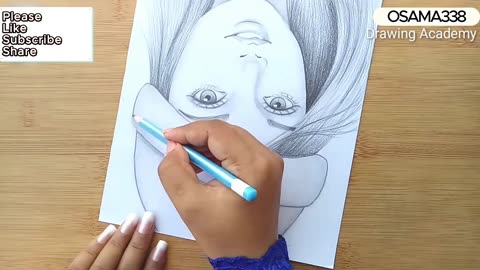 How to draw a girl Wearing Winter Cap for beginners | Pencil Sketch | Osama338