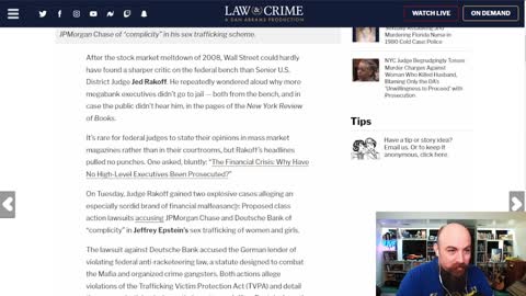Epstein Victims Sue Deutsche Bank & JPMorgan Using Civil RICO, Cases Assigned To Judge Rakoff