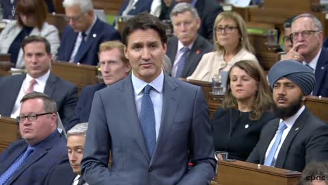 Pierre Poilievre repeatedly asks Trudeau if the IRGC is a terrorist group, "yes or no."