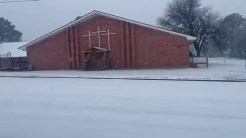 Beautiful snow day today in Texas