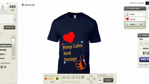 Online T-shirt Designer software