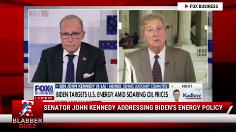 Senator John Kennedy Addressing Biden's Energy Policy