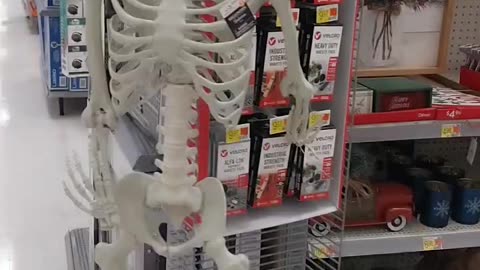 A skeleton in walmart