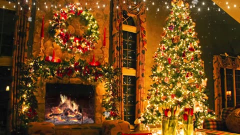 3 Hours of Classic Christmas Songs! 🎅🏼 Cozy Christmas Jazz Ambience Music with Fireplace Sounds
