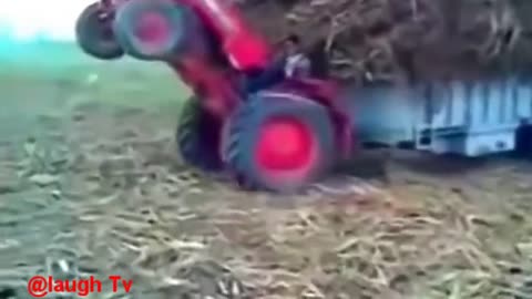 funny tractor video