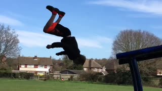 Really high backflip!