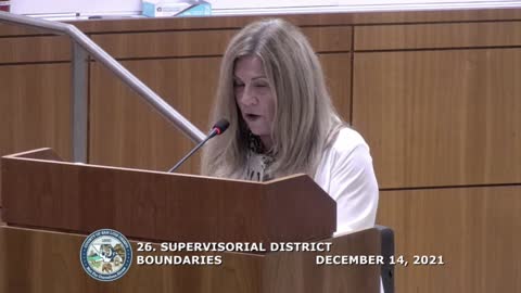 Cindy M on Redistricting Final Meeting December 14, 2021 SLOCounty