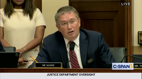 GARLAND STEPS IN IT: Massie Calls Out AG, 'You May Have Just Perjured Yourself' [WATCH]