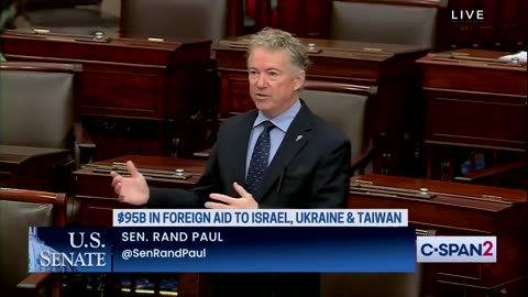 Senator Rand Paul mocks fake Republicans in the Senate that are all America LAST