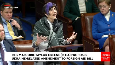 BREAKING NEWS Marjorie Taylor Greene Promotes Amendment To Foreign Aid Bill To Gut Ukraine Funding