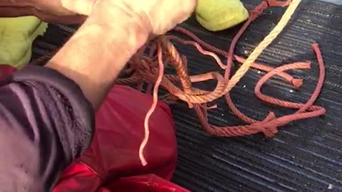 Sewing fishing nets