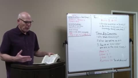 End Times Bible Study Lesson #1 - Introduction to Eschatology