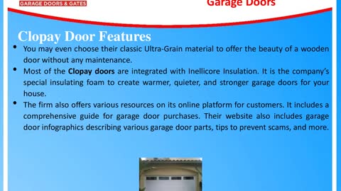 Benefits and Features of Clopay Garage Doors